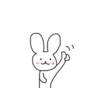 シンプルほのぼのうさぎ（個別スタンプ：5）