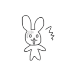シンプルほのぼのうさぎ（個別スタンプ：6）