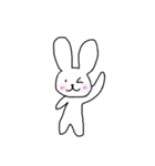 シンプルほのぼのうさぎ（個別スタンプ：7）