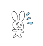 シンプルほのぼのうさぎ（個別スタンプ：10）