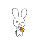 シンプルほのぼのうさぎ（個別スタンプ：15）