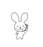 シンプルほのぼのうさぎ（個別スタンプ：18）