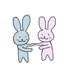 シンプルほのぼのうさぎ（個別スタンプ：19）