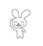 シンプルほのぼのうさぎ（個別スタンプ：21）