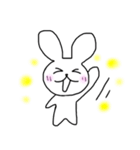 シンプルほのぼのうさぎ（個別スタンプ：34）