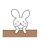 シンプルほのぼのうさぎ（個別スタンプ：35）
