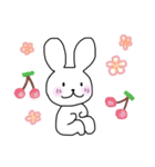 シンプルほのぼのうさぎ（個別スタンプ：40）
