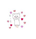 しろくまパペット（個別スタンプ：3）