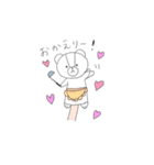 しろくまパペット（個別スタンプ：40）
