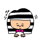 しましまガールのいろんな気持ち（個別スタンプ：4）