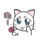 White cat's daily（個別スタンプ：30）