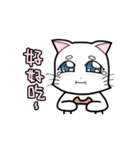 White cat's daily（個別スタンプ：31）