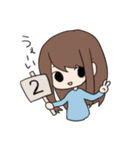 返事を返す三姉妹ちゃん（個別スタンプ：5）