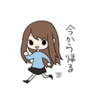 返事を返す三姉妹ちゃん（個別スタンプ：34）