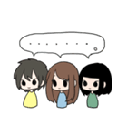 返事を返す三姉妹ちゃん（個別スタンプ：39）