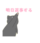 自由な黒猫～家族ができました（個別スタンプ：13）
