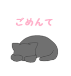 自由な黒猫～家族ができました（個別スタンプ：21）