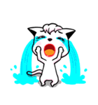 white cat achu~（個別スタンプ：4）