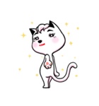 white cat achu~（個別スタンプ：7）