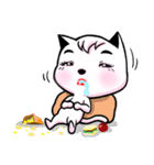 white cat achu~（個別スタンプ：13）
