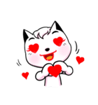 white cat achu~（個別スタンプ：19）