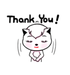 white cat achu~（個別スタンプ：27）
