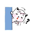 white cat achu~（個別スタンプ：28）
