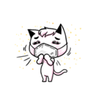white cat achu~（個別スタンプ：29）