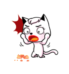 white cat achu~（個別スタンプ：30）