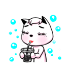 white cat achu~（個別スタンプ：33）