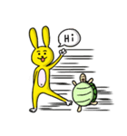 Tortoise and the hare do not race（個別スタンプ：1）