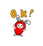 いちウサギ（個別スタンプ：4）