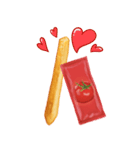 Fries Loves Tomato（個別スタンプ：17）