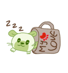 A Lovely Green Gluttonous Rat（個別スタンプ：7）