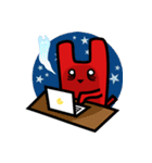A Chuckling Red Cat（個別スタンプ：16）