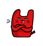 A Chuckling Red Cat（個別スタンプ：34）