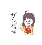 タコが好きな干物系女子（個別スタンプ：2）