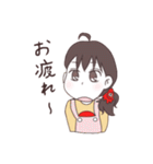 タコが好きな干物系女子（個別スタンプ：8）