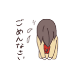 タコが好きな干物系女子（個別スタンプ：9）