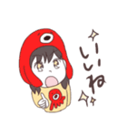 タコが好きな干物系女子（個別スタンプ：11）