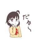 タコが好きな干物系女子（個別スタンプ：13）