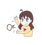 タコが好きな干物系女子（個別スタンプ：21）