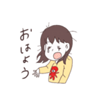 タコが好きな干物系女子（個別スタンプ：27）
