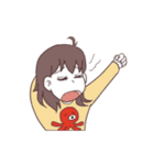タコが好きな干物系女子（個別スタンプ：31）