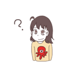 タコが好きな干物系女子（個別スタンプ：33）