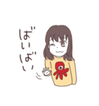タコが好きな干物系女子（個別スタンプ：40）