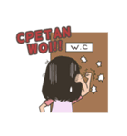 Cewek Ekspresif（個別スタンプ：39）