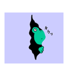 七分袖かえるくん（個別スタンプ：22）