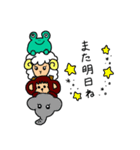 七分袖かえるくん（個別スタンプ：40）
