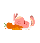 可愛い怒ってウサギ（個別スタンプ：18）